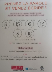 ateleir d'écriture 3ème